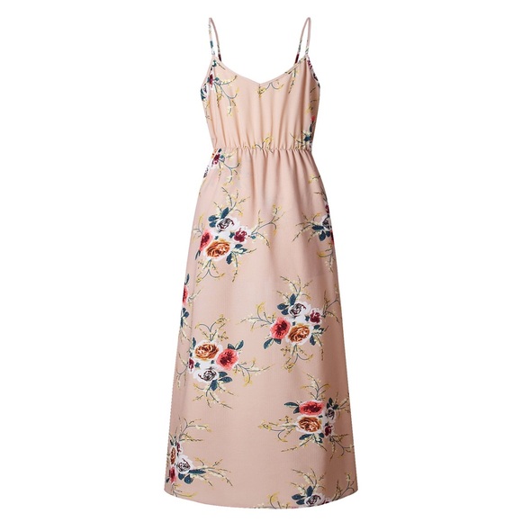 Beige floral jumper suite romper - Picture 4 of 6